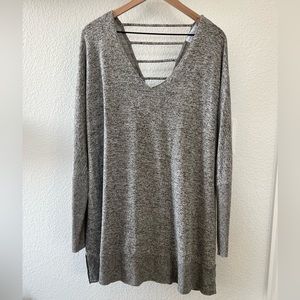 Boutique (JCPenney) Super Soft Latice Back V-Neck Sweater - Size 1X